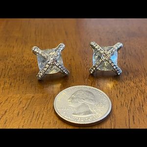 Silver “x” Earrings